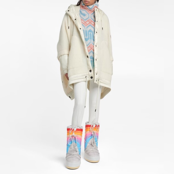 Moon Boot Icon Rainbow Snow Boots Grey Nylon 35/38 39/41 NEW Womens - Picture 6 of 6